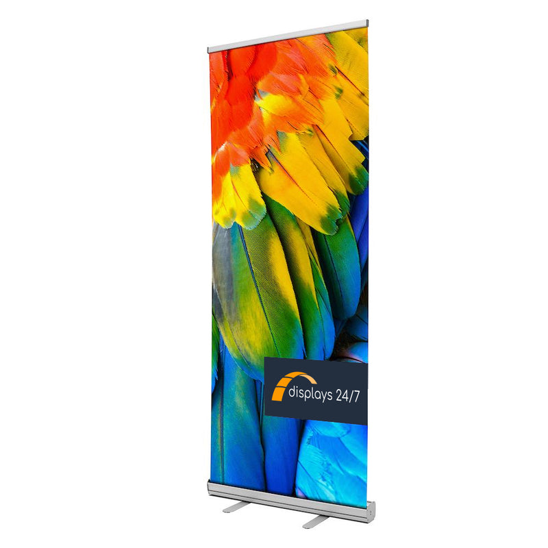 Economy retractable banner stand with vibrant graphics BST-R-EC