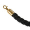 black twisted rope for gold stanchion crowd control