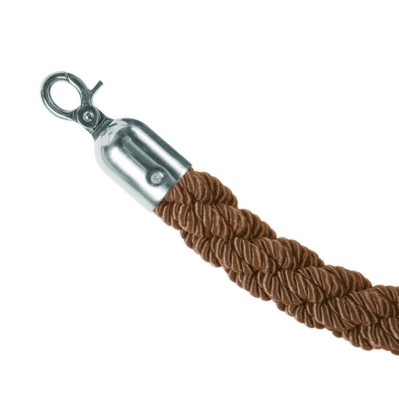 bronze twisted rope for chrome stanchion crowd control