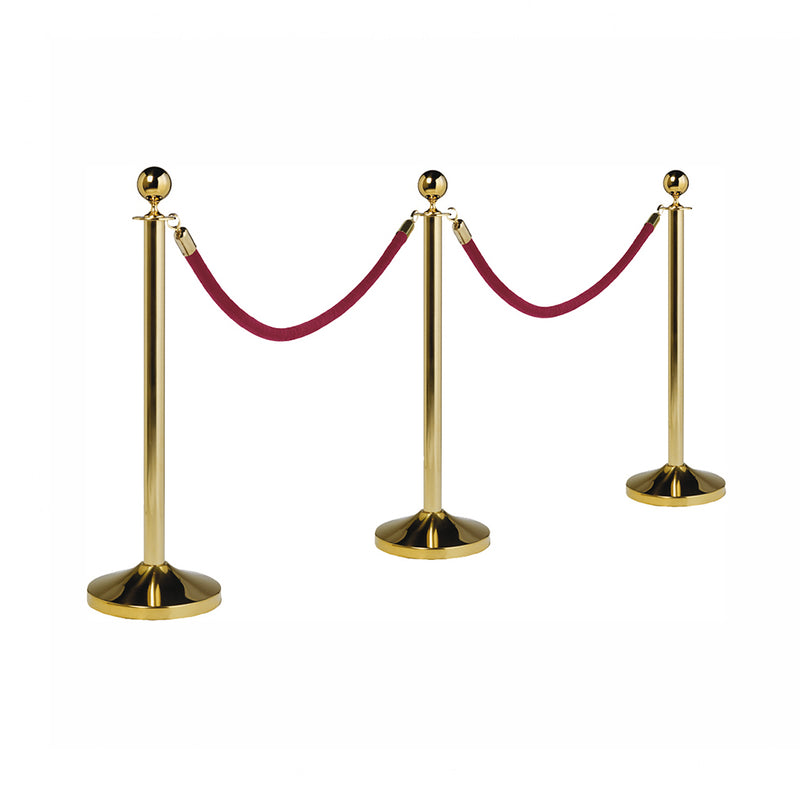 Crowd Control Stanchions with rope