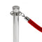 red velvet rope with chrome stanchion post