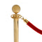 red velvet rope with gold stanchion post