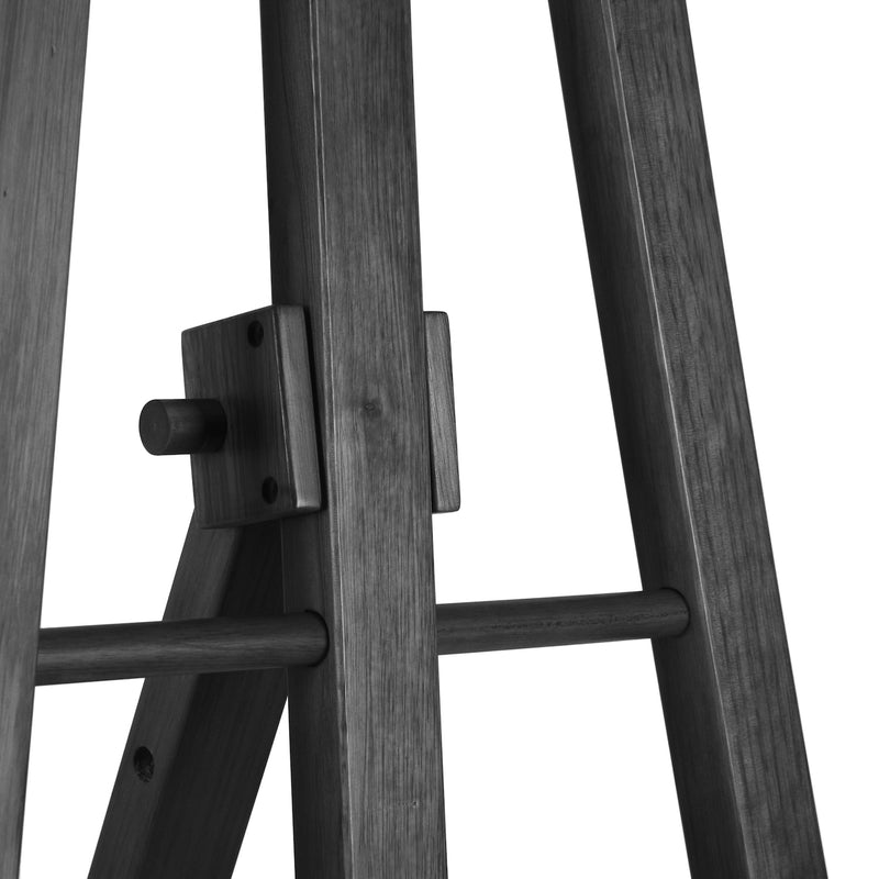 Wooden Floor Standing Easel with 4 Adjustable Pegs, Collapsible